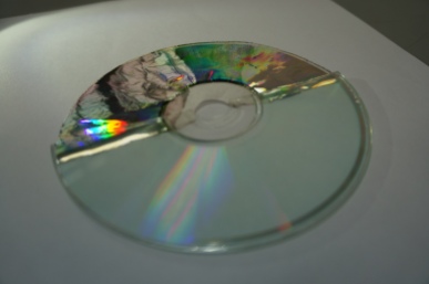 CD with reflective layer removed
