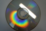 Rainbow effect on CD